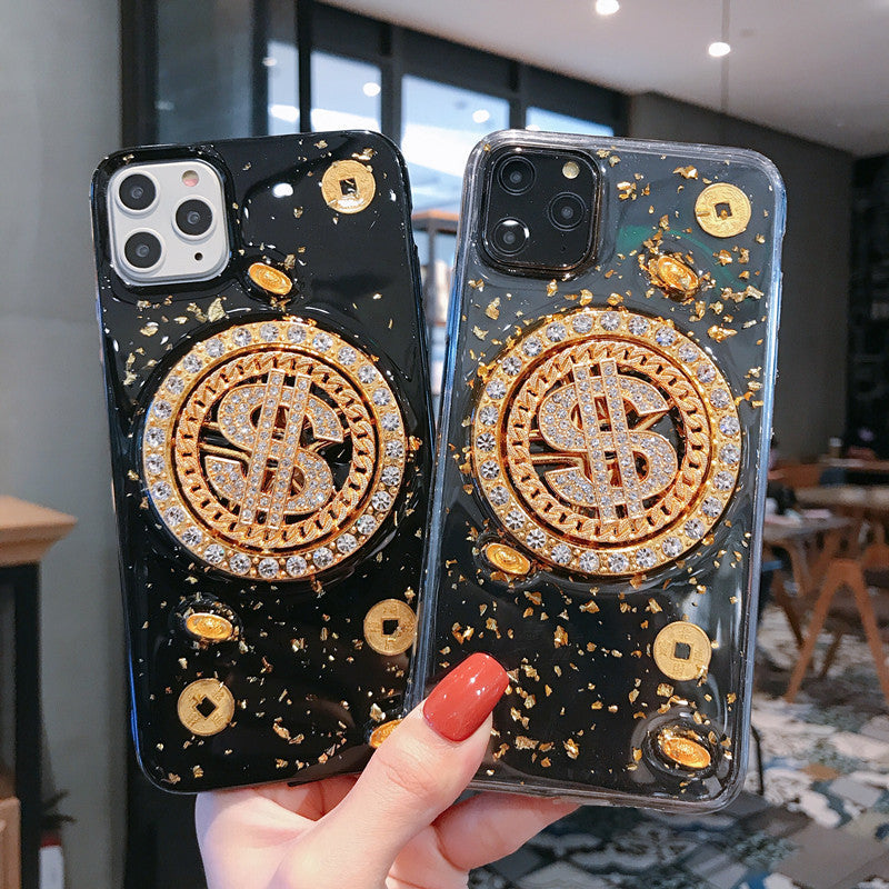 3D Diamond Dollar Turnplate Phone Case.