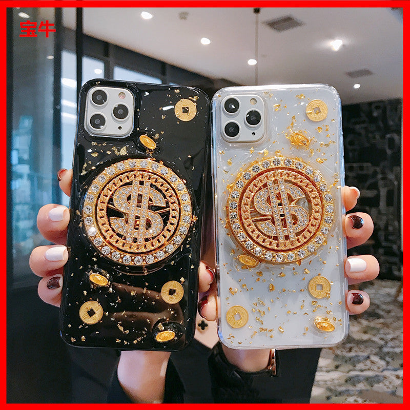 3D Diamond Dollar Turnplate Phone Case.