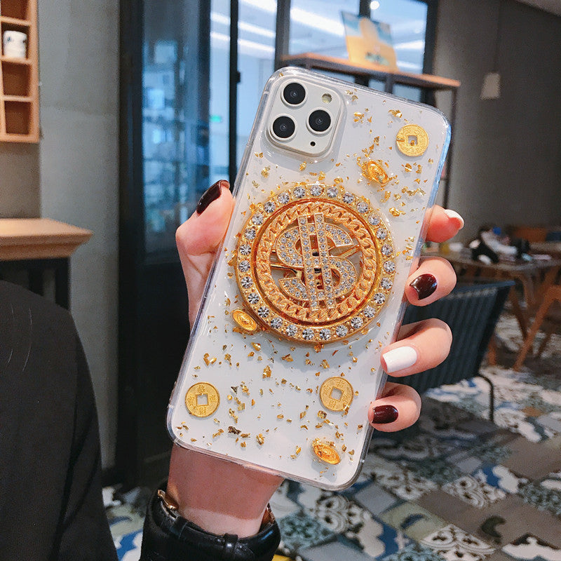 3D Diamond Dollar Turnplate Phone Case.