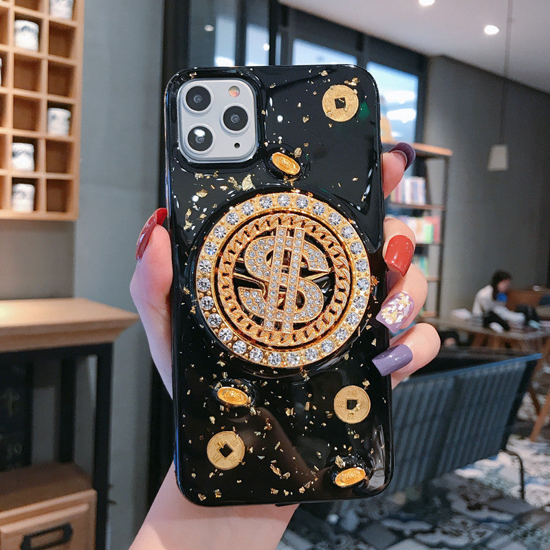 3D Diamond Dollar Turnplate Phone Case.