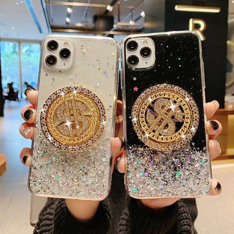 3D Diamond Dollar Turnplate Phone Case.