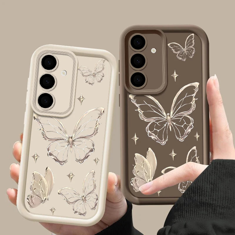 Gold Butterfly Print Case.