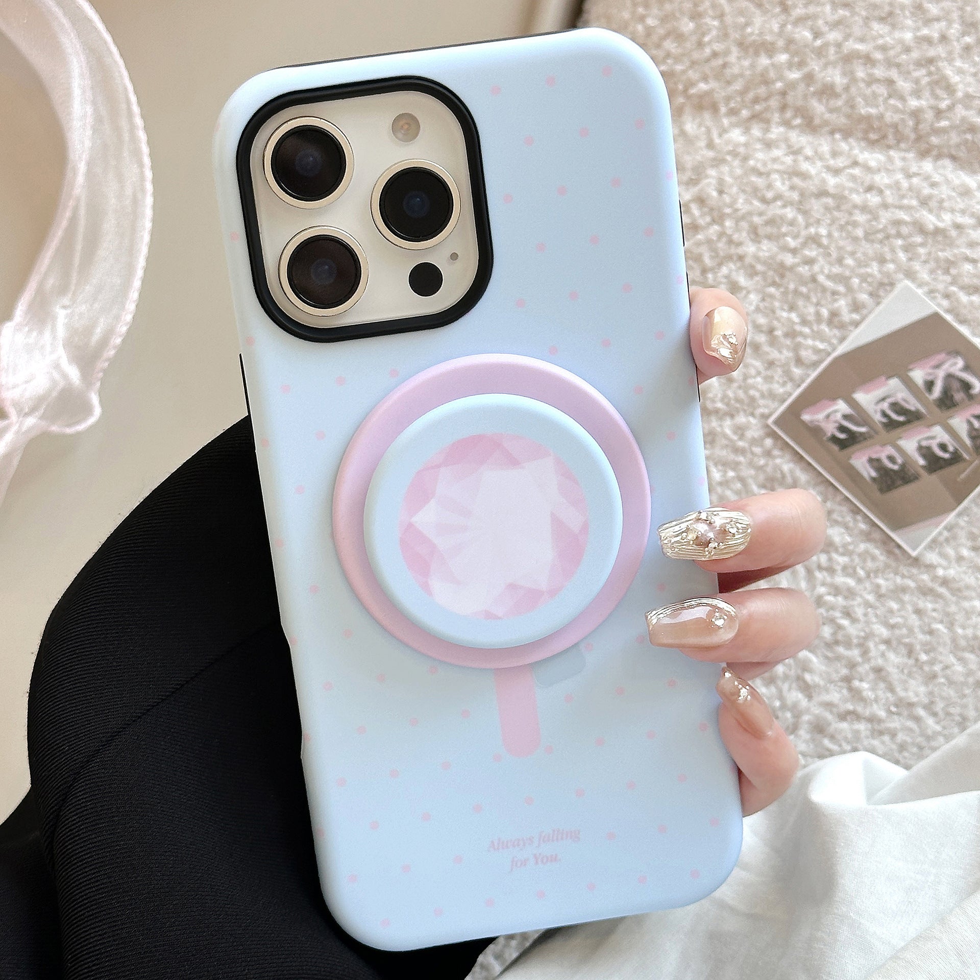 Colorful Diamond Magnetic Phone Case.