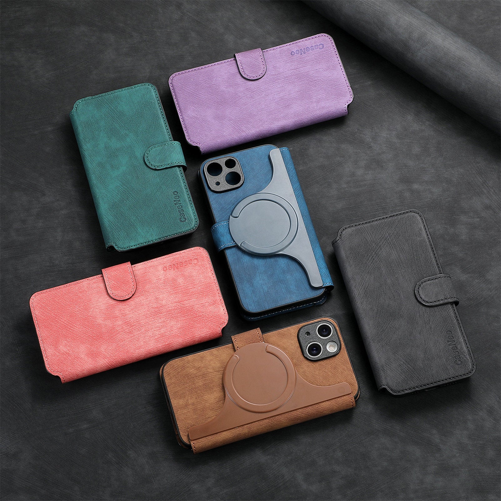 Magnetic Flip Leather Case