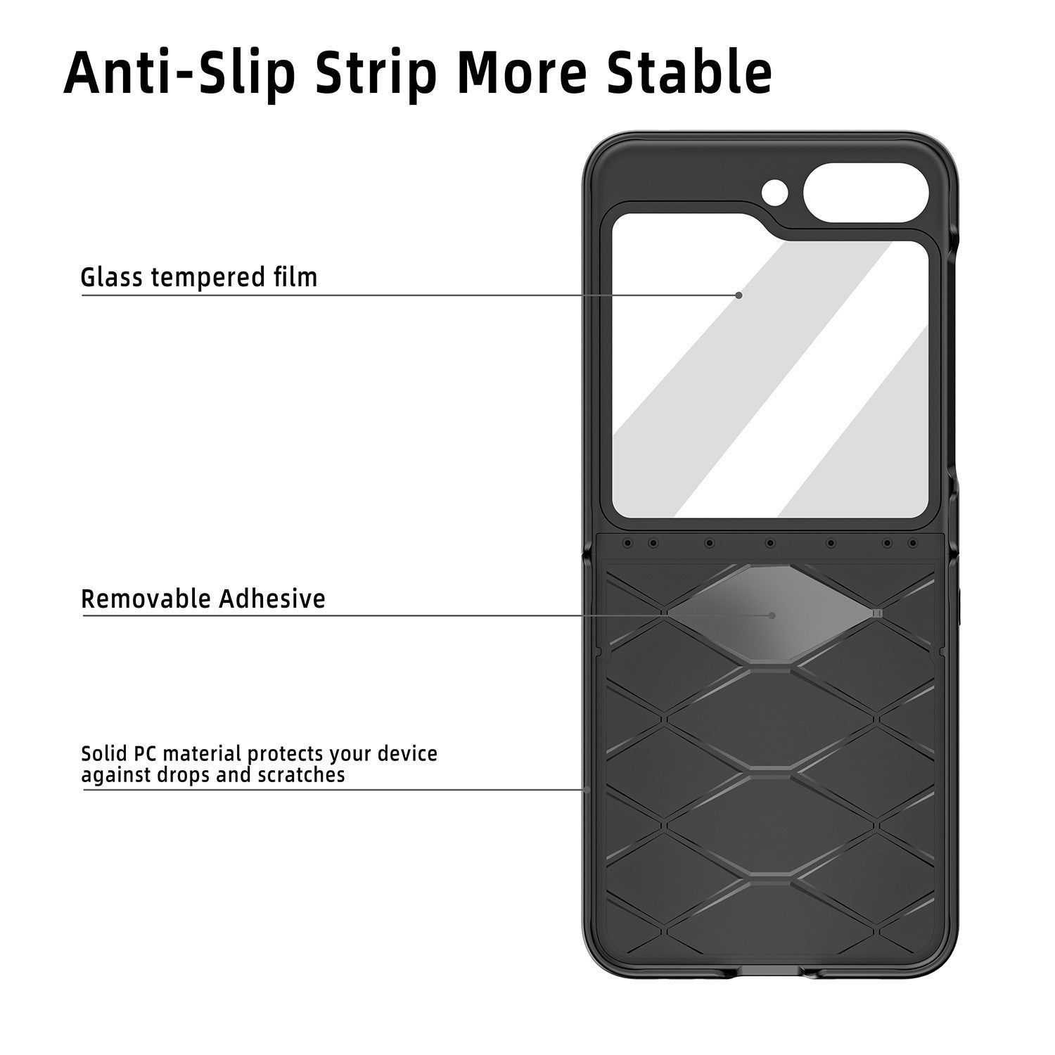 Drop-Resistant Magnetic Case.