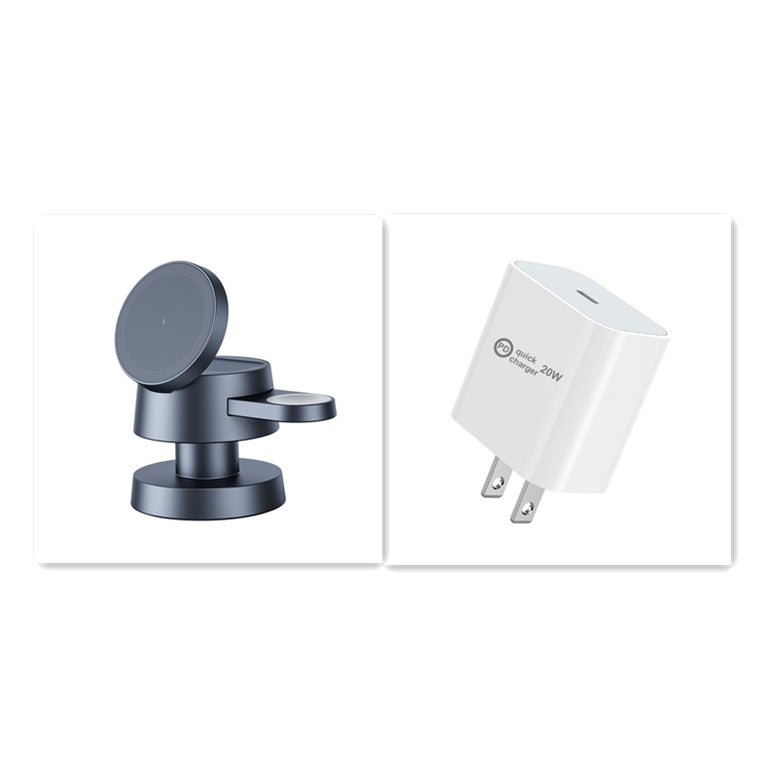 Three-in-one Magnetic Wireless Charger & Night Lamp