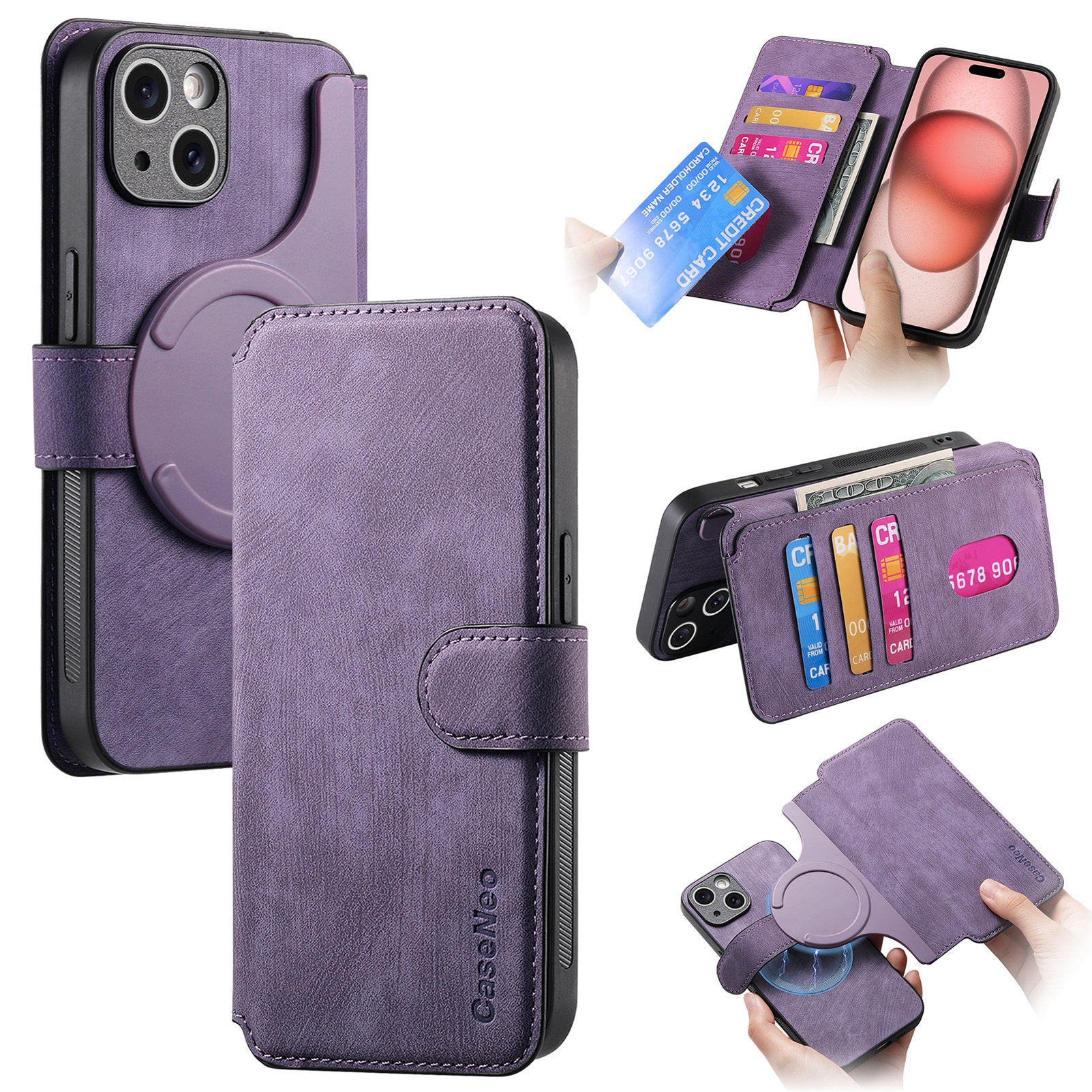 Magnetic Flip Leather Case