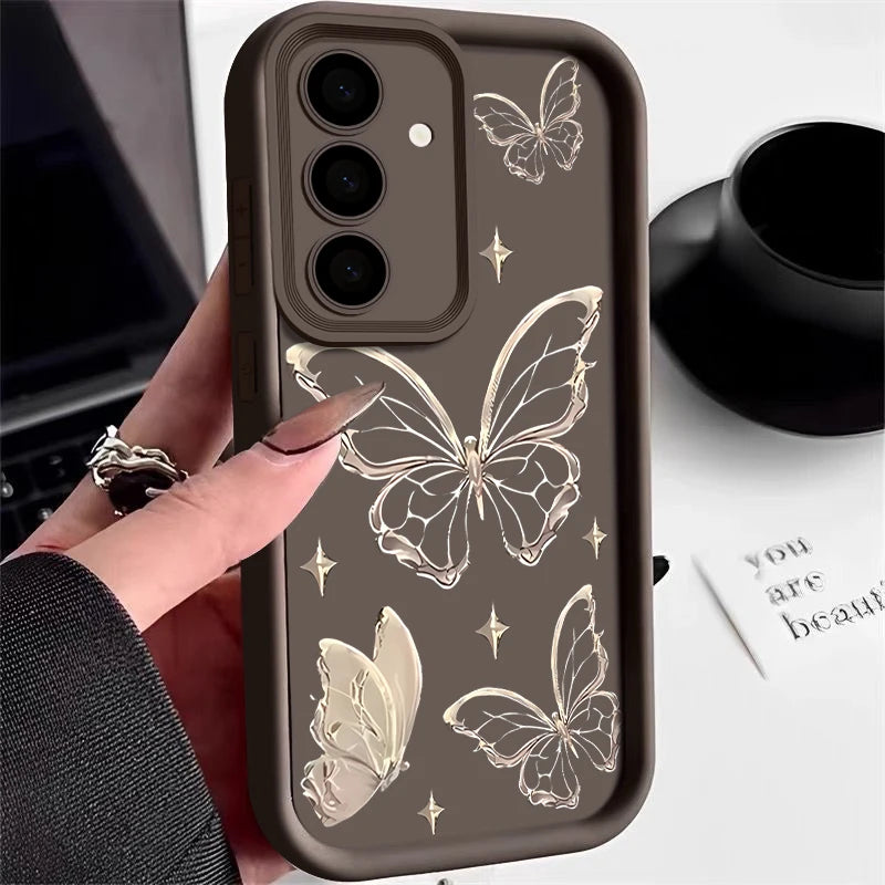 Gold Butterfly Print Case.