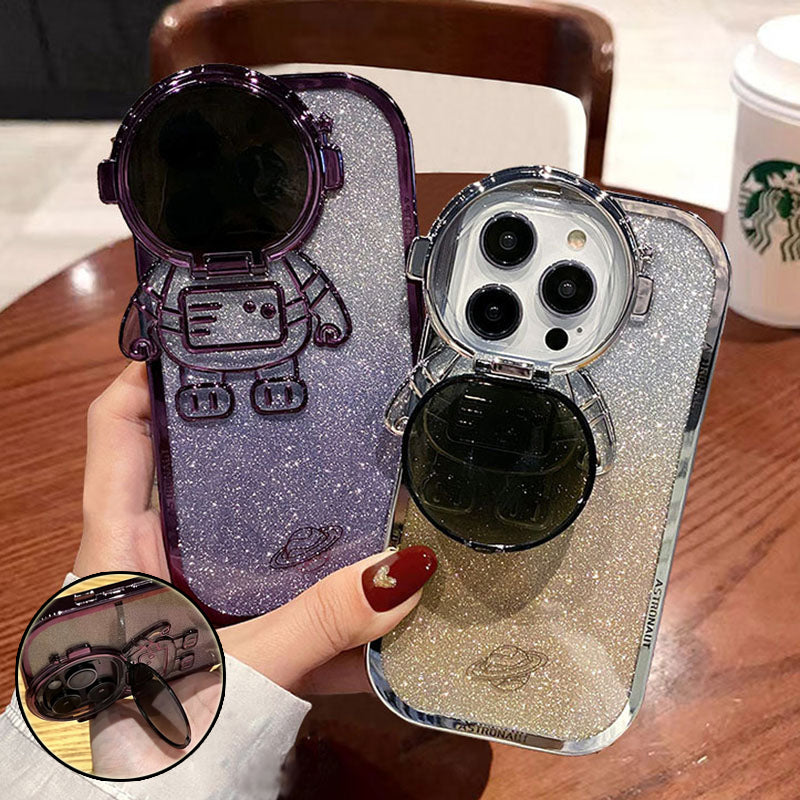 Glitter Astronaut Stand Phone Case.