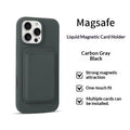 Magnetic Cardholder Silicone Phone Case.