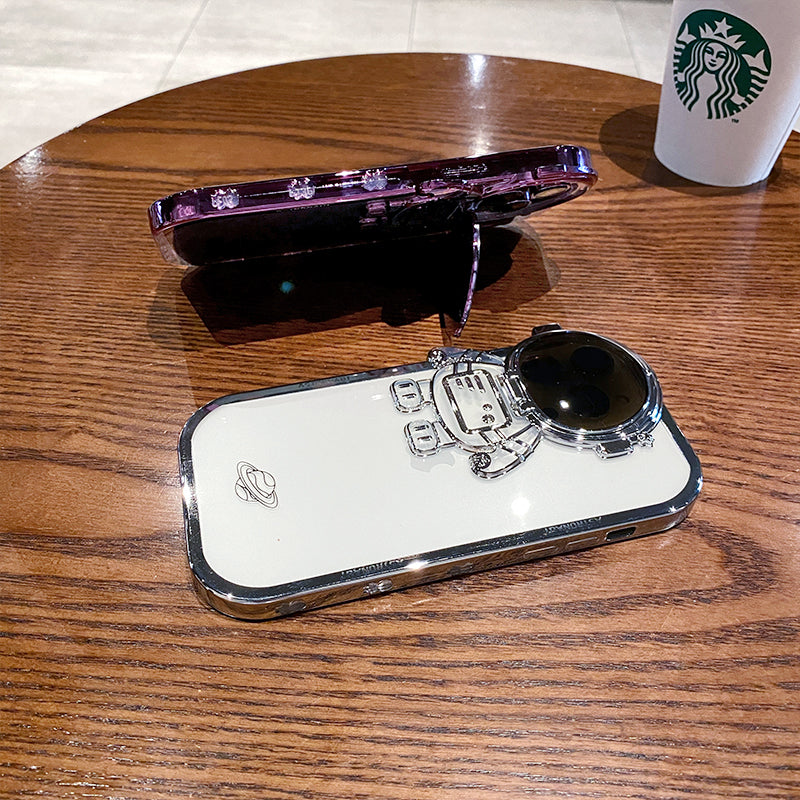Glitter Astronaut Stand Phone Case.