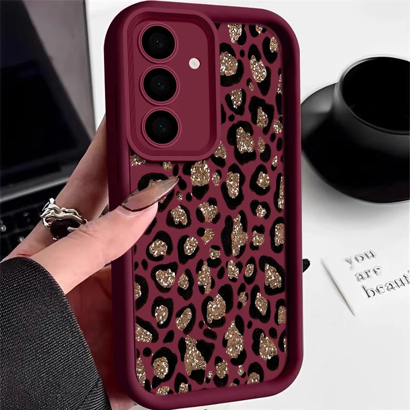Brown Leopard Print Phone Case.