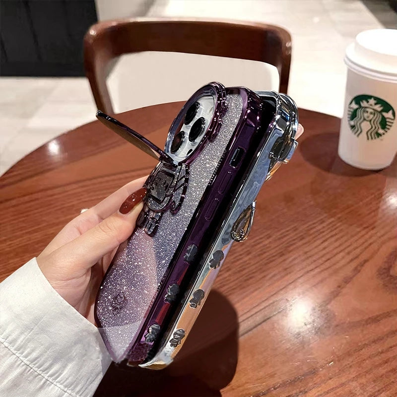 Glitter Astronaut Stand Phone Case.