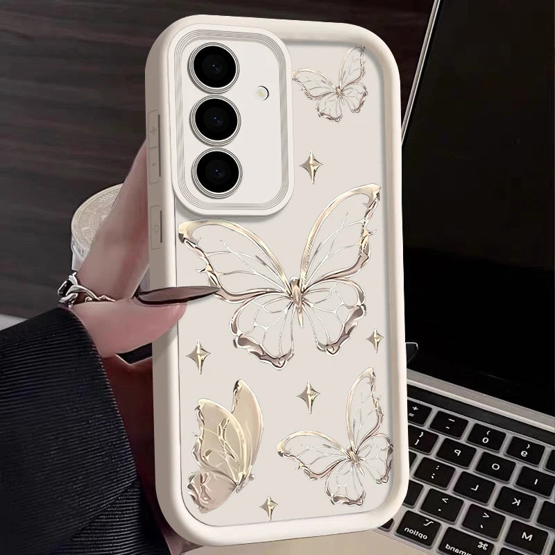 Gold Butterfly Print Case.