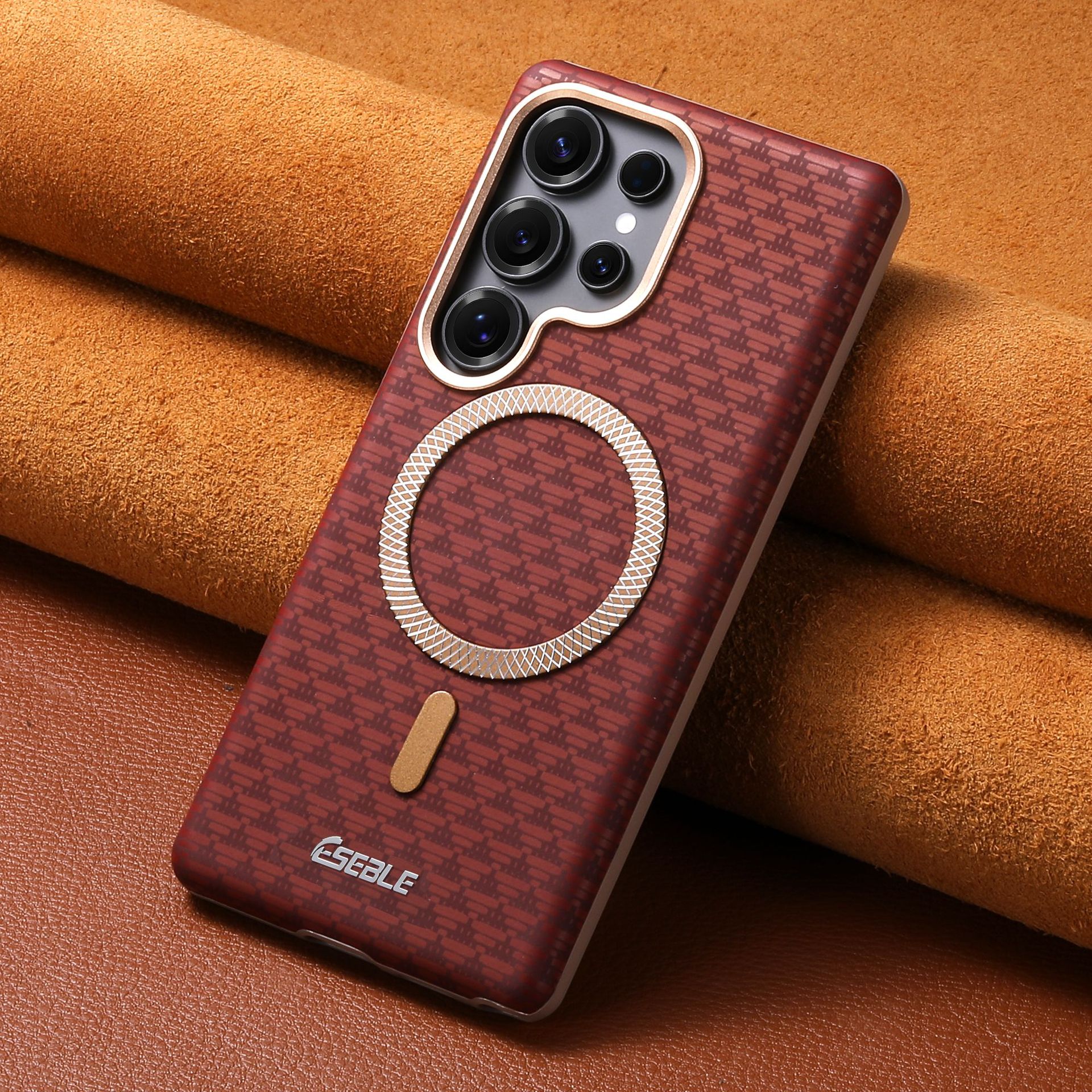 Triangular Pattern Magnetic Matte Phone Case.