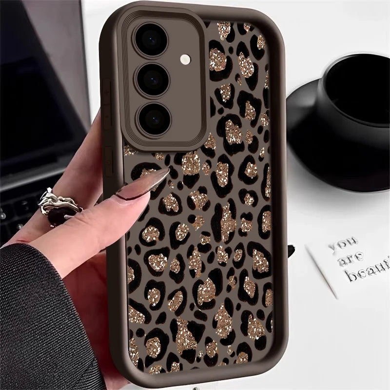 Brown Leopard Print Phone Case.