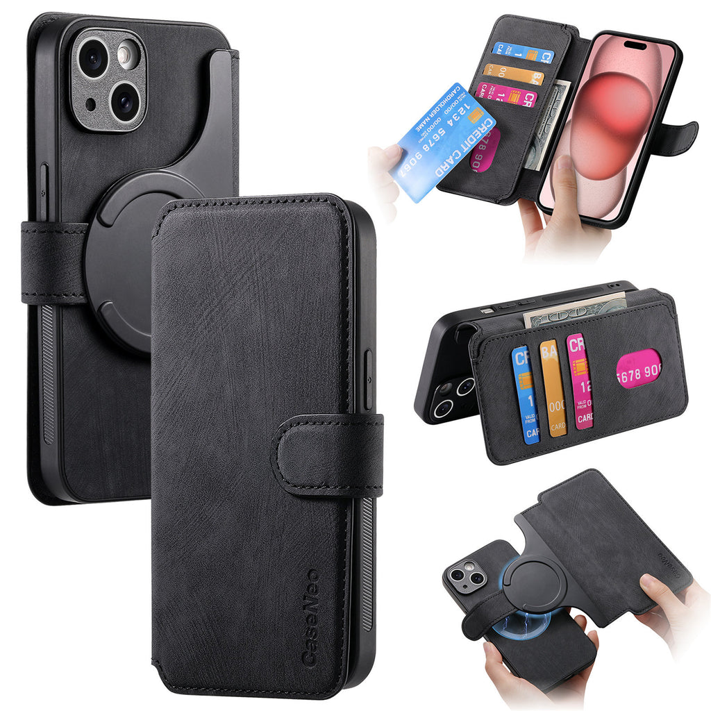 Magnetic Flip Leather Case