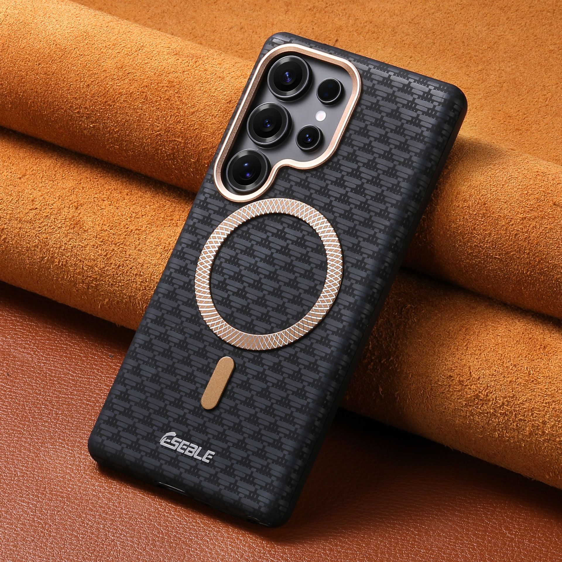 Triangular Pattern Magnetic Matte Phone Case.