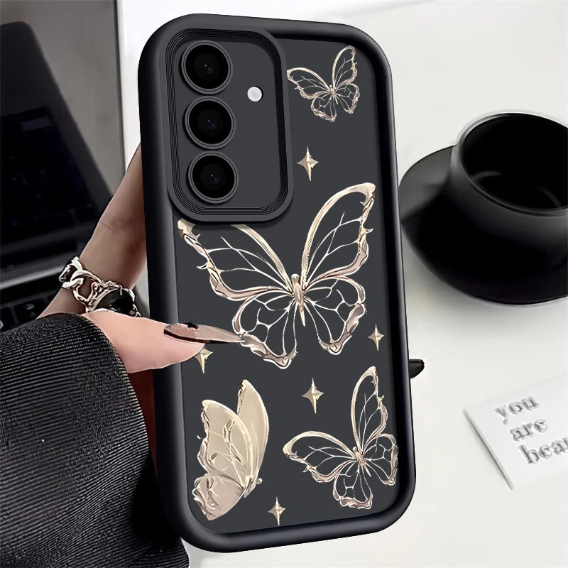 Gold Butterfly Print Case.
