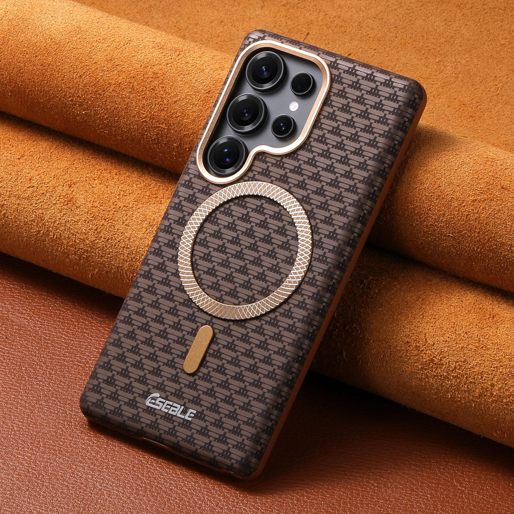 Triangular Pattern Magnetic Matte Phone Case.