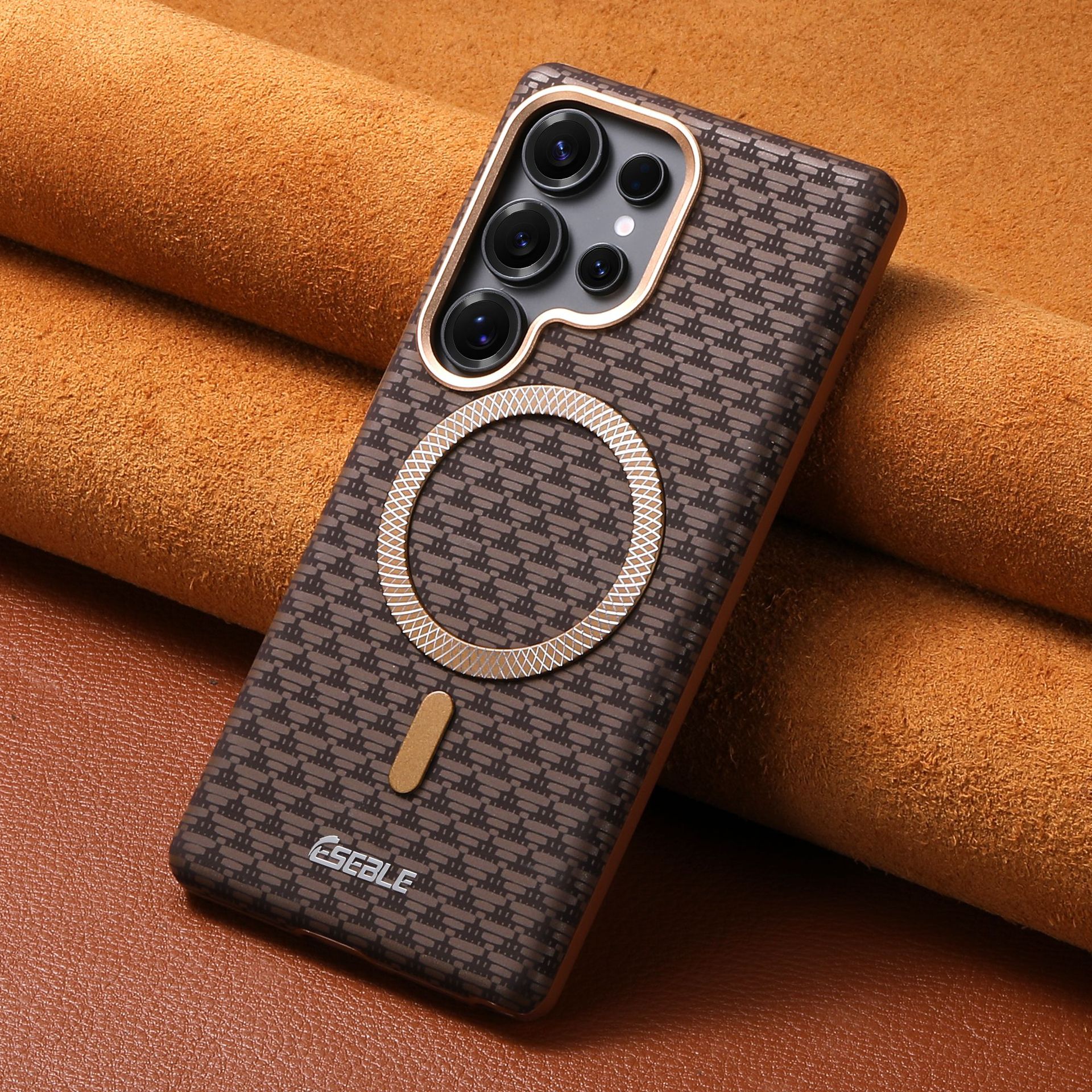 Triangular Pattern Magnetic Matte Phone Case.