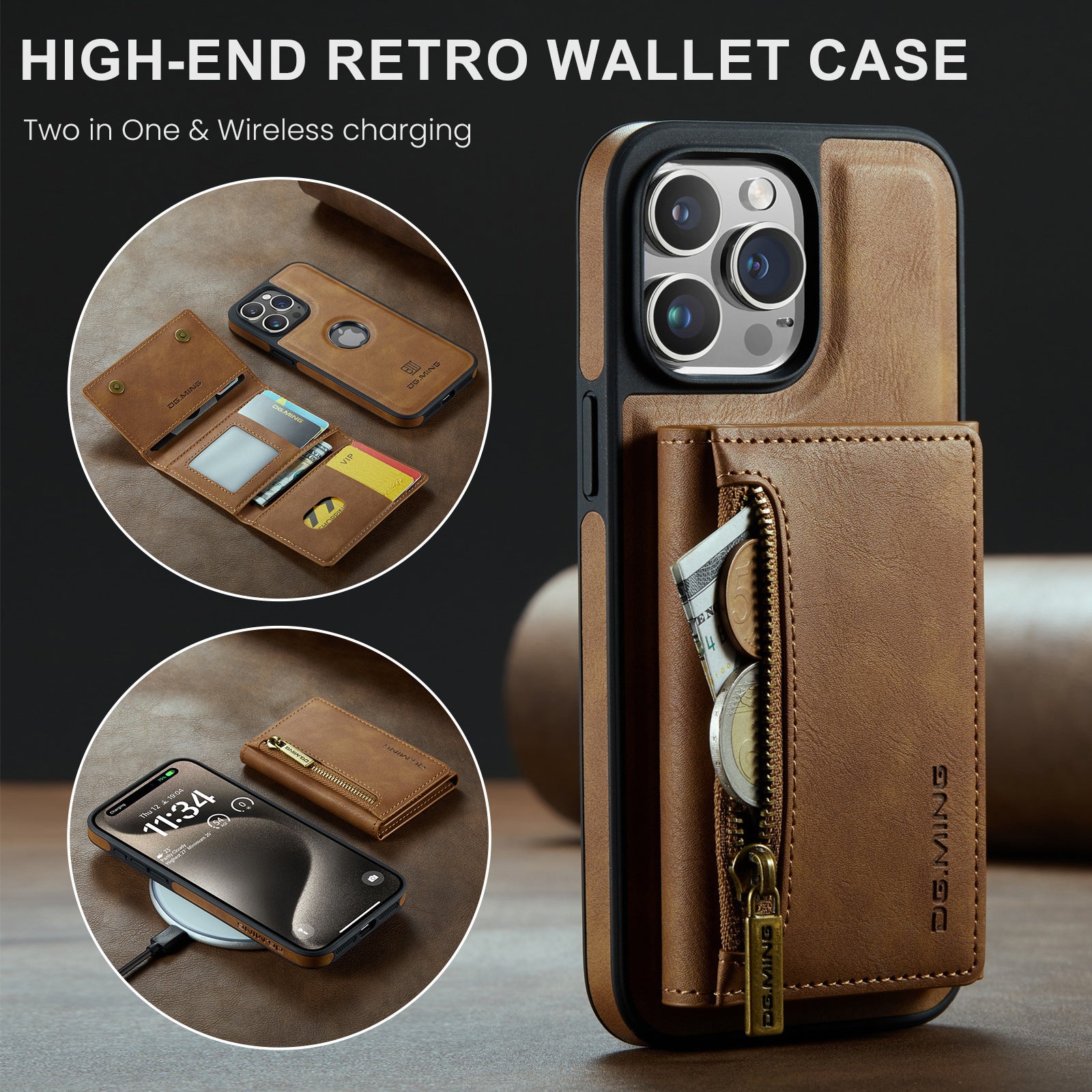 Wireless Magnetic Card Holder Case