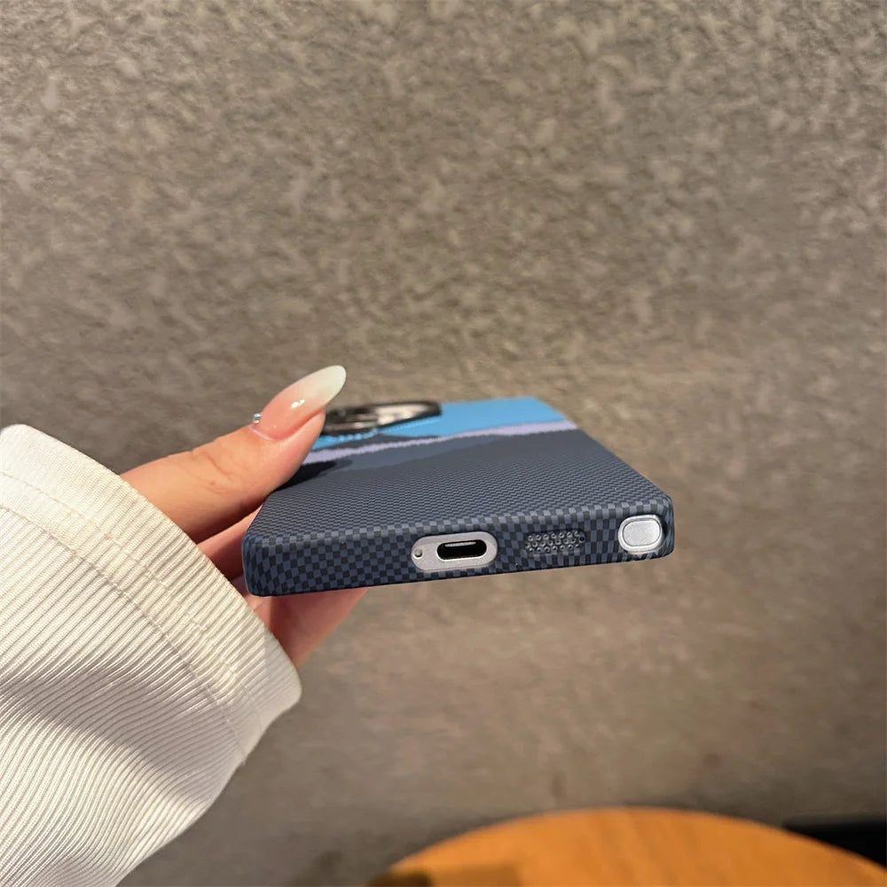 Carbon Fiber Magnetic Phone Case.