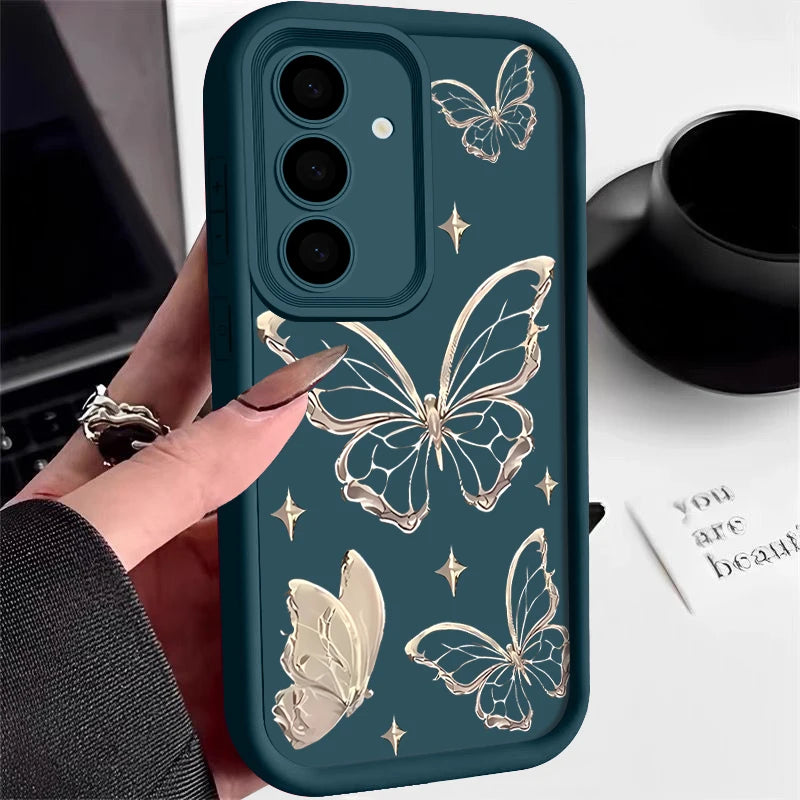 Gold Butterfly Print Case.