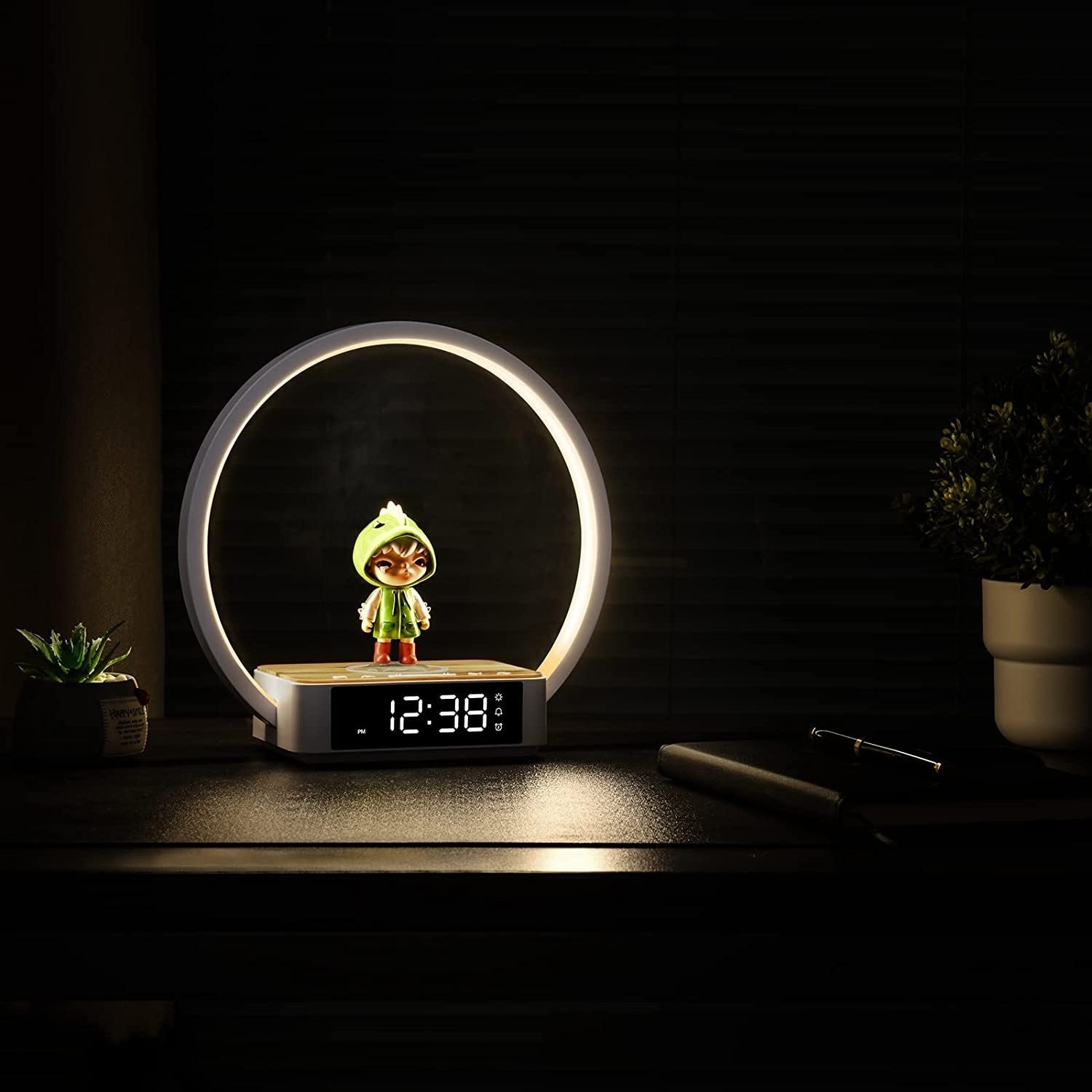Bedside Three-in-one Wireless Charger & Small Night Lamp