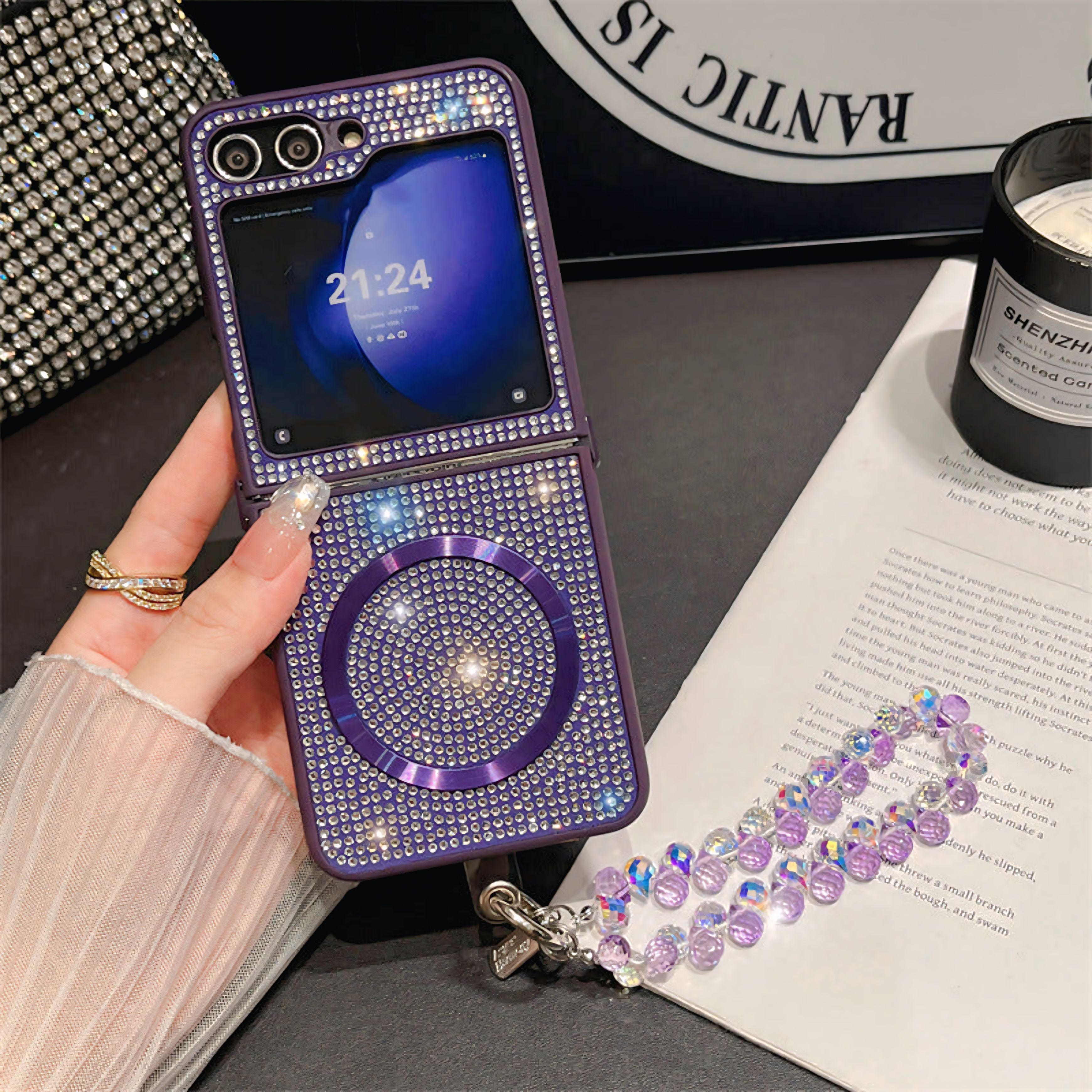 Carrying Strap Magnetic Phone Case.